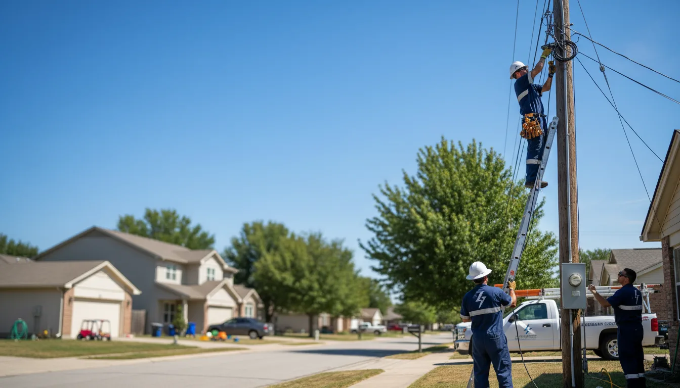 Residential electrician providing installation services in Camden, OH